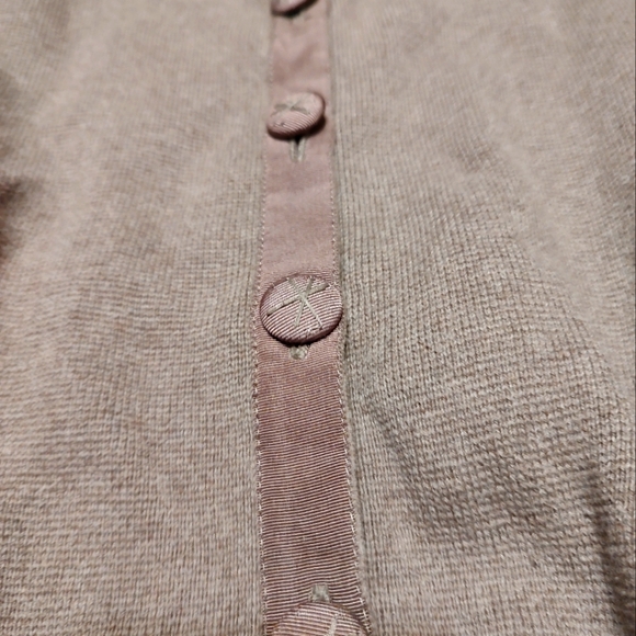 🤎🐿️🤎 Stellar Tailored Mocha Brown Cuff Sleeve Cardigan - M - Picture 10 of 14